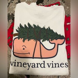 Vineyard Vines Mens white T-Shirt with Whale Logo